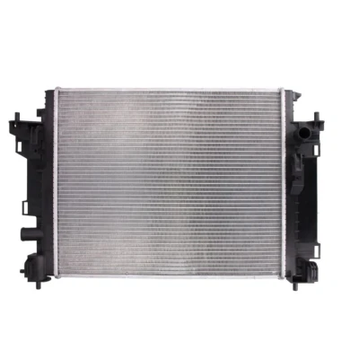 Abbildung von NRF 550180 Kühler, Motorkühlung Aluminium 480 397 16 Kühlrippen gelötet RENAULT: Twingo 3 Schrägheck, SMART: Forfour II Schrägheck