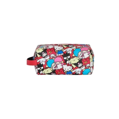 Abbildung von Sanrio Hello Kitty Friends Plus Brick Reise Kosmetiktasche, Mehrfarbig, 27 x 13 cm