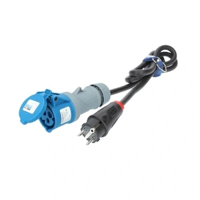 Abbildung von CEE Adapterleitung Kalle Blue SCHUKO Stecker auf Kupplung (1,5 Meter, 3G 1,5mm²)