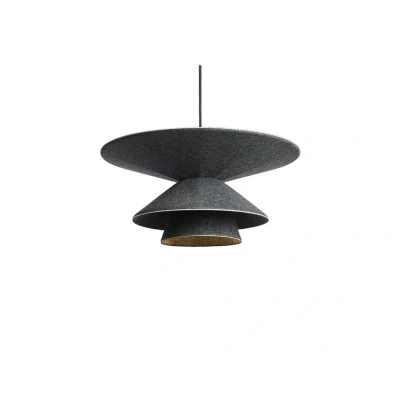 Abbildung von LOOM DESIGN LED Hängeleuchte Morphic, schwarz, Filz, Ø 50 cm