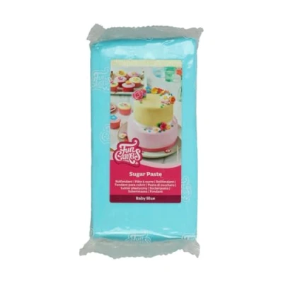 Abbildung von FunCakes Rollfondant Baby Blue: Einfach zu verwenden, glatt, flexibel, weich und biegsam, perfekt zum Dekorieren von Kuchen, halal, koscher glutenfrei. 1 kg