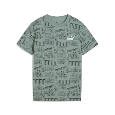 Abbildung von Puma MID 90S Youth Tshirt print für Kinder, Größe: 152, Green moon