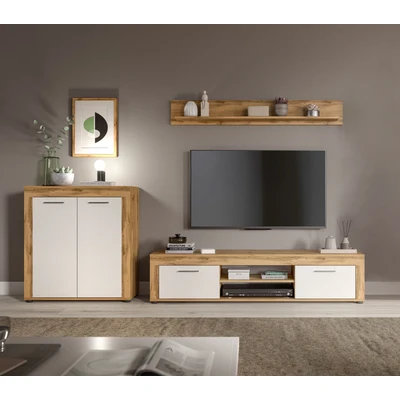 Abbildung von INOSIGN Wohnzimmer Set &quot;Aosta Wohnkombination 3 teilig&quot;, (3 St.), Wohnwand, Kombination, Anbauwand, Möbel Set, Schrankwand, Kombi