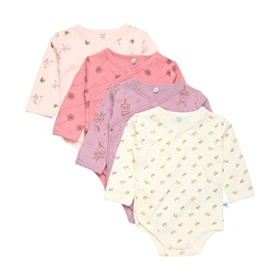 Abbildung von PIPPI Unisex Baby Body Wrap AO Printed (4 Pack) Underwear, Dusty Rose, 62