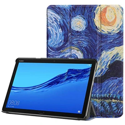 Abbildung von Acelive für Huawei M5 Lite Hülle, PU Leder Flip Schutzhülle mit Auto Schlaf/Wach Funktion Case Tasche Ständerfunktion MediaPad 10 10.1 Zoll 2018