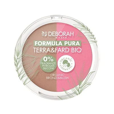 Abbildung von Deborah Terra &amp; Fard Formula Pura, mit biologischen und veganen Rohstoffen Wärmt den Teint verleiht ein strahlendes Finish Ideal für empfindliche Haut Farbe Nr. 4 Dunk, 9 g