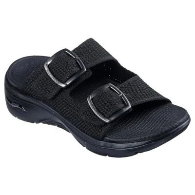 Abbildung von Skechers GO WALK ARCH FIT 2.0 SANDAL DESTINED Keilpantolette, Sandale, Pool Slides, Sommerschuh mit Goga Mat Fußbett