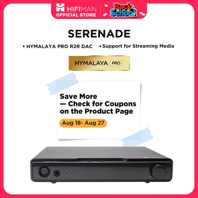 Abbildung von HIFIMAN Serenade Hi Fi DAC and Class A Headphone Amplifier with HYMALAYA PRO R2R DAC, Streaming Media, LAN Wired Net Work, Black