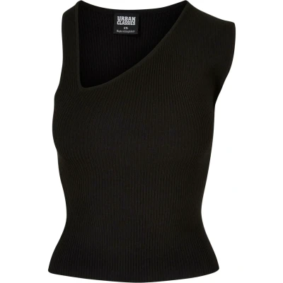 Abbildung von Urban Classics Damen Asymmetric Top, Damen, Größe: 4XL, Black