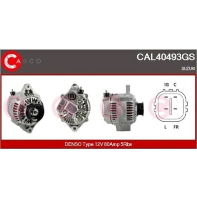 Abbildung von CASCO CAL40493GS Lichtmaschine 12V 80A SUZUKI: SWIFT 3, Grand Vitara 2 SUV