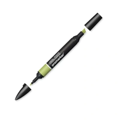 Abbildung von Winsor &amp; Newton &quot; ProMarker 0203281 Professioneller Layoutmarker 2 Spitzen, fein breit für Zeichnungen, Design Layouts Moorgrün