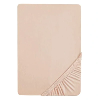 Abbildung von roba Spannbettlaken 40 x 90 45 cm Frosty Almond Baby Bettlaken für Stubenwagen/Wiegen Bio Baumwolle GOTS und Oeko Tex Standard 100 Beige