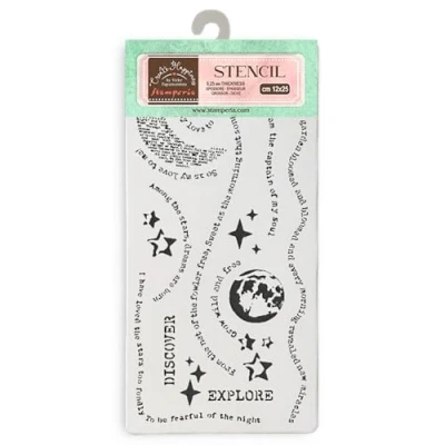 Abbildung von Stamperia Thick Stencils for Scrapbooking, Albums, Card Making, Bullet Journalling and More, Dream, Flexible Material, Easy to Clean, Perfect Hobbies, Crafts Gifting (Secret Diary)