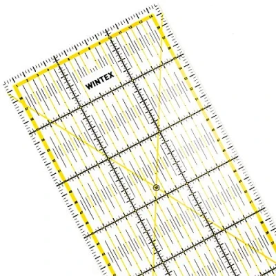 Abbildung von WINTEX Schneidelineal Patchwork Fliesen 15x60 cm mit Raster und Winkelanzeige
