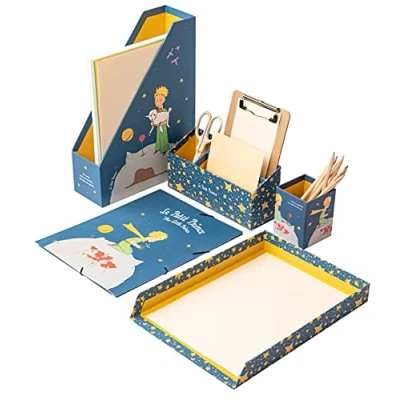 Abbildung von Grupo Erik Schreibtisch Organizer Set Der Kleine Prinz Stiftehalter Mappe A4 Briefablage Büro Zubehör und Schul
