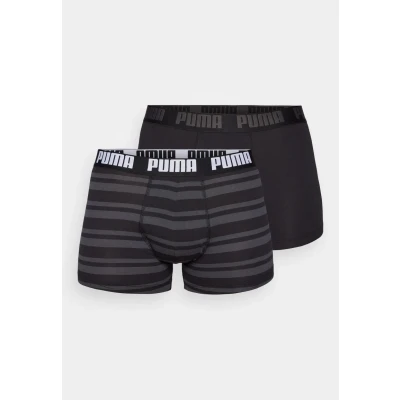 Abbildung von Puma MEN Everyday Heritage Stripe 2 PACK Panties, Herren, Größe: Small, Red/black
