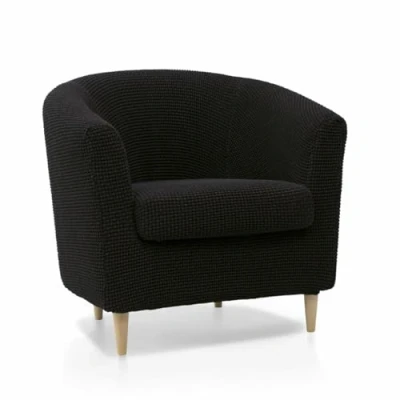 Abbildung von SOFASKINS® Sofabezug, super elastisch, atmungsaktiv und langlebig, einfach anzubringen, Maße 60 90 cm, Schwarz