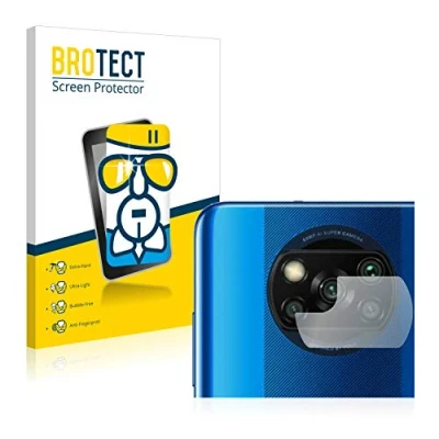 Abbildung von BROTECT Schutzglas für Xiaomi Poco X3 NFC (NUR Kameraschutz) Schutzfolie Panzer Folie Glas [Extrem Kratzfest 9H, Anti Fingerprint, Ultra Transparent]