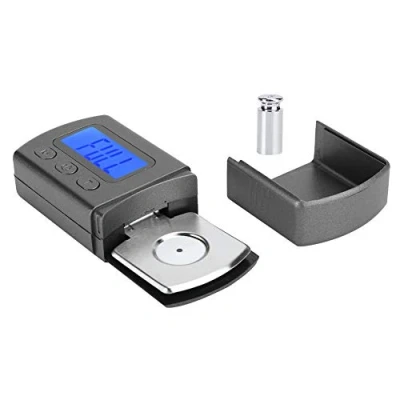 Abbildung von Annadue Digital Turntable Stylus Force Scale Messgerät, 0,01g Blaue LCD Hintergrundbeleuchtung, mit Display Kalibrierungsgewicht für Tonarm Phono Kassette