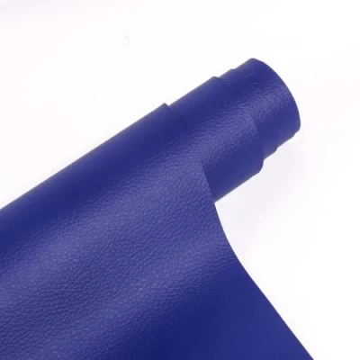 Abbildung von YushengTai Kunstleder Selbstklebende Leder Reparatur Set, Lederflicken Patch 40 x 150cm, für Sofas Autositze Bürostuhl Kopfteil Handtaschen Jacken, Blau