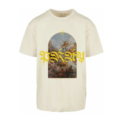 Abbildung von Upscale by Mister Tee PRAY Painting Tshirt print, Größe: Large, Sand