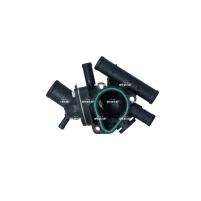 Abbildung von NRF 725291 Kühlwasserthermostat 83 mit Dichtring Gehäuse RENAULT: Kangoo I, CLIO 2, MASTER 2 Kasten, OPEL: Movano A Kastenwagen, Bus