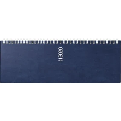 Abbildung von rido/idé Querterminbuch Mod. septant 2026 305x105 mm, Kunststoff, dunkelblau