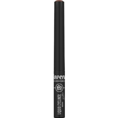 Abbildung von lavera Liquid Eyeliner Brown 02 mit bio Blütenextrakten &amp; Ölen sorgt für langanhaltenden Tragekomfort kreiert einen ausdrucksstarken Look vegan (1 x 2,8 ml)