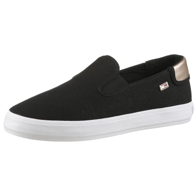 Abbildung von Tommy Hilfiger Slipper, Damen, Größe: 38, Black Baumwolle