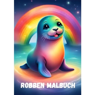 Abbildung von Robben Malbuch: Malbuch für Kinder zwischen 4 und 10 Jahren mit 50 niedlichen Seerobben zum Ausmalen