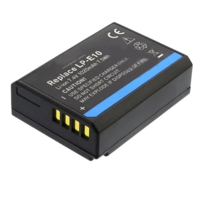 Abbildung von Ersatz Akku LP E10 mit 1020mAh für Canon EOS 1100D 1200D 1300D 2000D 4000D, Rebel T3 T5 T6, Kiss X50 X70 X80 ACCU Li ion