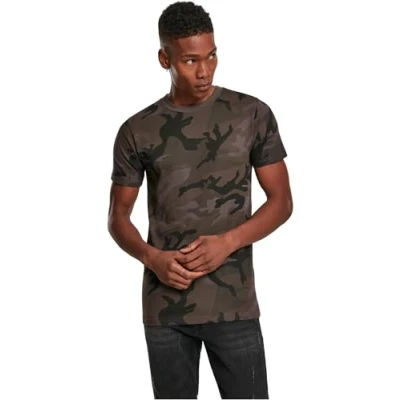 Abbildung von Build Your Brand mens BY109 Camo Round Neck Tee T Shirt, darkcamo, XXL