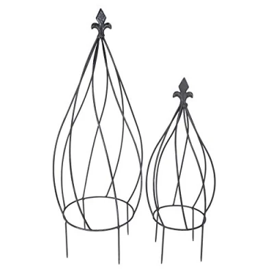 Abbildung von Spetebo Rankhilfe Metall in Zwiebel Form 2er Set Set, 2 St., Rankhilfe, geeignet für Rankgewächse aller Art