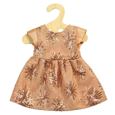 Abbildung von Puppen Glitzerkleid &quot;Ros&eacute; Gold&quot;, Gr. 28 35 cm