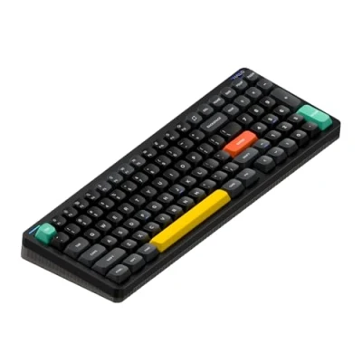 Abbildung von nuphy Halo96 V2 Kabellose Tastatur,96% Hot Swap fähige Gaming Tastatur,99 Tasten RGB Hintergrundbeleuchtung, mechanische Tastatur, unterstützt QMK/VIA,Bluetooth/USB C/2,4 GHz Blue, Raspberry (46gf)