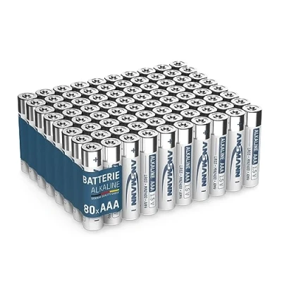 Abbildung von ANSMANN AG Batterien AAA Alkaline Größe LR03 (80 Stück Vorratspack) Batterie