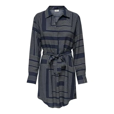 Abbildung von JDY Jdypepper LS DIA Freizeitkleid, Damen, Größe: Medium, Total eclipse