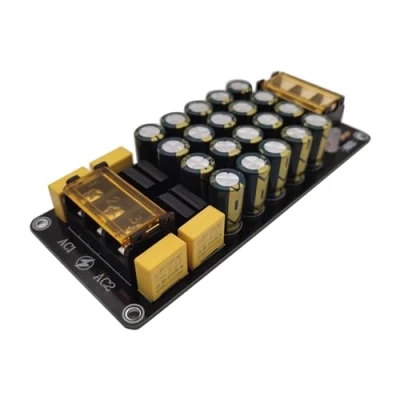 Abbildung von Zwei Netzteil Gleichrichter Und Filtermodule 1200 W. Leistungsverstärker Filterplatine. 6x2A Filtermodul. W