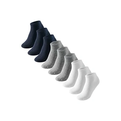 Abbildung von uncover by Schiesser 9 PAAR Socken, Damen, Größe: 39 42, weiß/grau mel/nachtblau