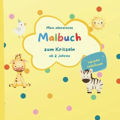 Abbildung von Mein allererstes Malbuch zum Kritzeln ab 2 Jahren tierische Fellfreunde