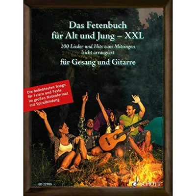 Abbildung von Das Fetenbuch für Alt und Jung XXL: 100 Lieder Hits zum Mitsingen, leicht arrangiert Gesang Gitarre im großen Notenformat mit ... Liederbuch. (Liederbücher Jung)