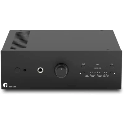 Abbildung von Pro Ject MaiA DS3, leistungsstarker Stereo Vollverstärker mit Bluetooth 5.0 aptX HD, Kopfhörerausgang, Phono in, USB (Schwarz)