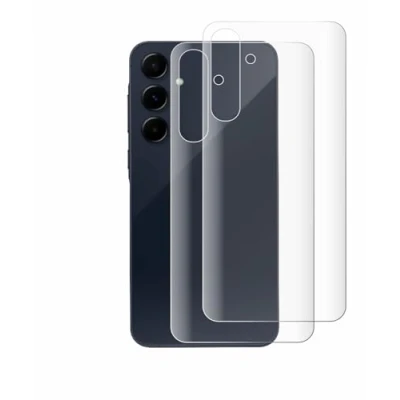 Abbildung von BROTECT 2 Stück Full Cover Schutzfolie für Samsung Galaxy A55 5G (Rückseite) Screen Displayschutz Folie [3D Curved, Kristall Klar]