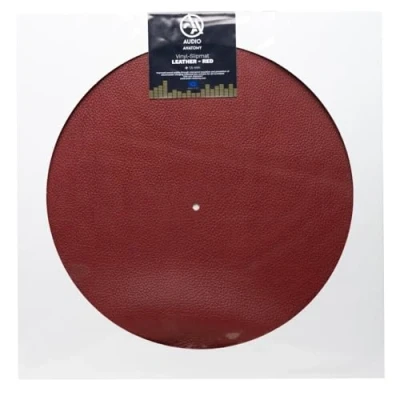 Abbildung von SLIPMATS: SLIPMAT Leather RED Diameter: 295 MM Thickness: 1,5 Audio Anatomy. Made IN EU
