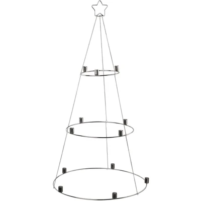 Abbildung von Creativ deco Kerzenhalter Weihnachtsbaum, Weihnachtsdeko, zum Hängen