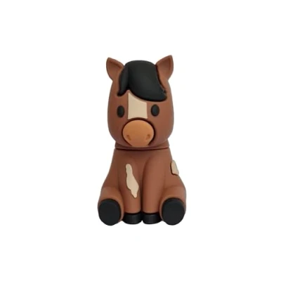 Abbildung von Ulticool Pferd USB Stick 64 GB Praktisches und stilvolles Design für Frauen, Freundin, Teenager Pferdemädchen oder Jungen Pferdefans Braun