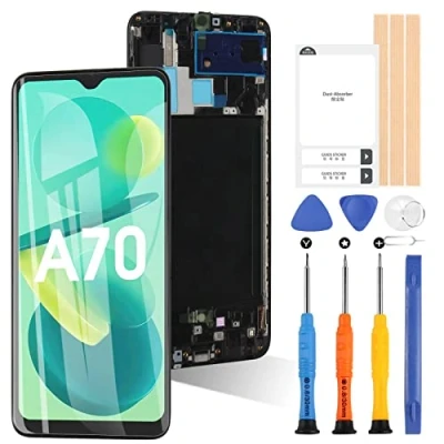 Abbildung von für Samsung Galaxy A70 A705 A705F SM mit Rahmen 6,7 Zoll Touchscreen Digitazer Assembly Reparatur Set, Ohne Fingerabdruckfunktion (Nicht A71 / A70S)