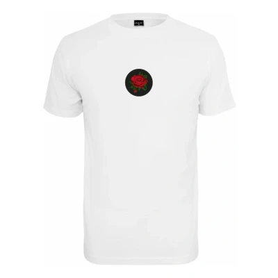 Abbildung von Mister Tee ROSE Patch Tshirt print, Herren, Größe: Small, White