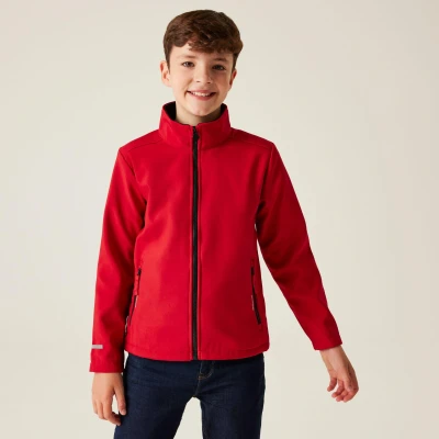 Abbildung von Regatta Professional Jungen Kids&#039; Ablaze 2 layer Softshell Jacke, Klassisches Rot, Schwarz, 7 8 Jahre