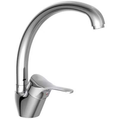 Abbildung von Schütte Spültischarmatur &quot;Attica&quot;, 360 schwenkbarer Wasserhahn, Mischbatterie, Chrom, Hochdruck